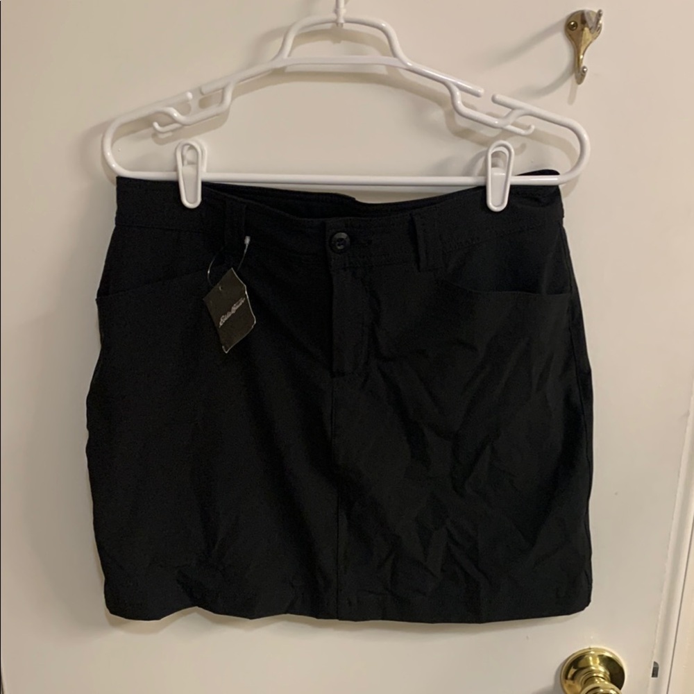 NWT Eddie Bauer Black Mini Skort